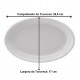 Travessa 26,5cm Oval Rasa De Porcelana Schmidt